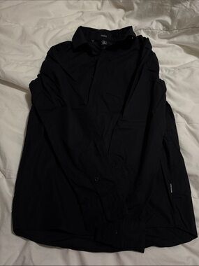 Volcom Men's Black Button-Up Jacket Coat